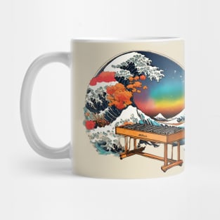 Vintage The Great Wave and Vibraphone Player Musician of Vibraphonist Mug